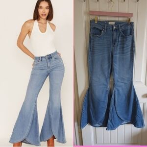 Shyanne Jeans Women 29 High Rise Super Flare Tulip Denim Western